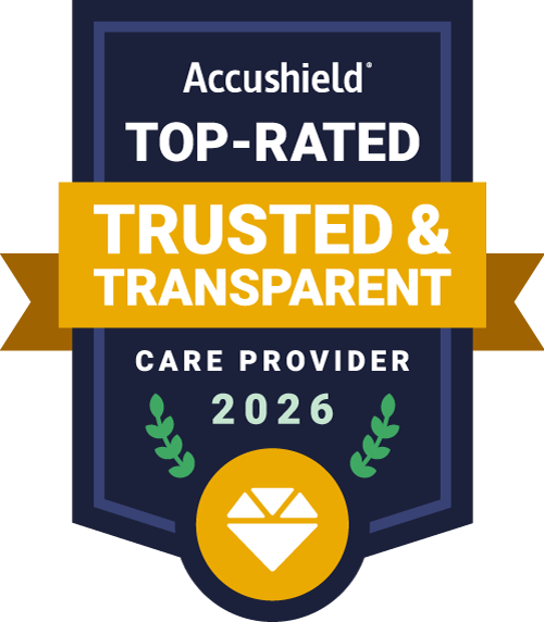 Top-Rated Trusted & Transparent™ Care Provider, recognized by Accushield