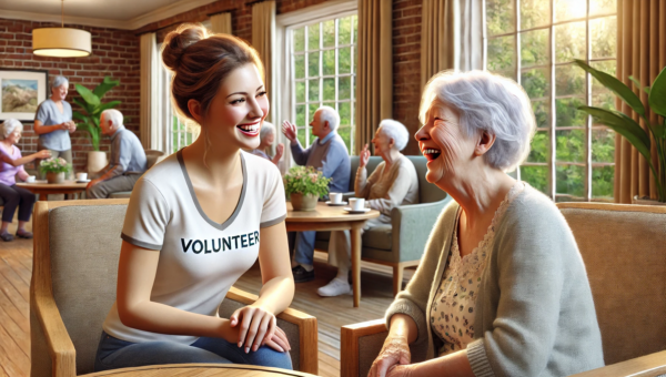 volunteers help reduce social isolation in senior living