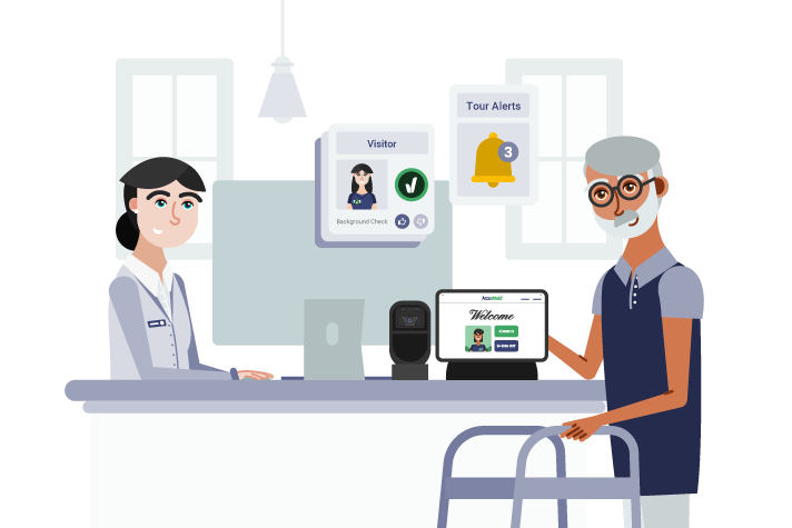 senior living front desk